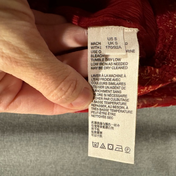 Free People flower Blouse size small - Picture 7 of 7